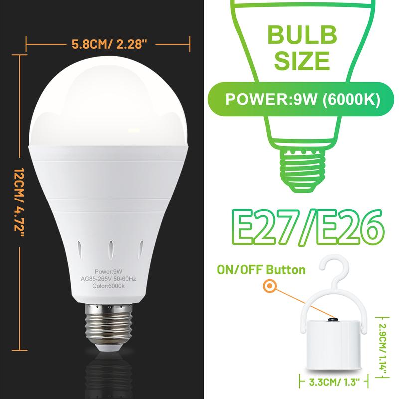 Rechargeable Emergency Light Bulbs